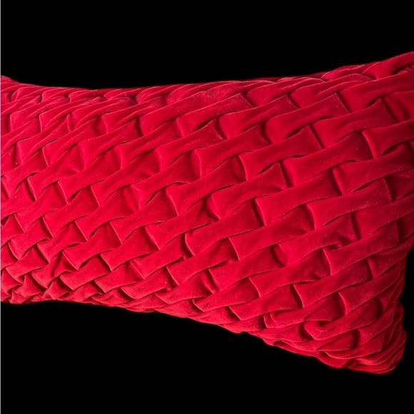 Gorgeous rich red accent pillow! NWT! Velvety feel